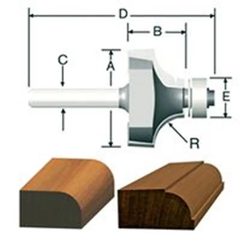 1-16R Roundover Router Bit 2Bb 1
