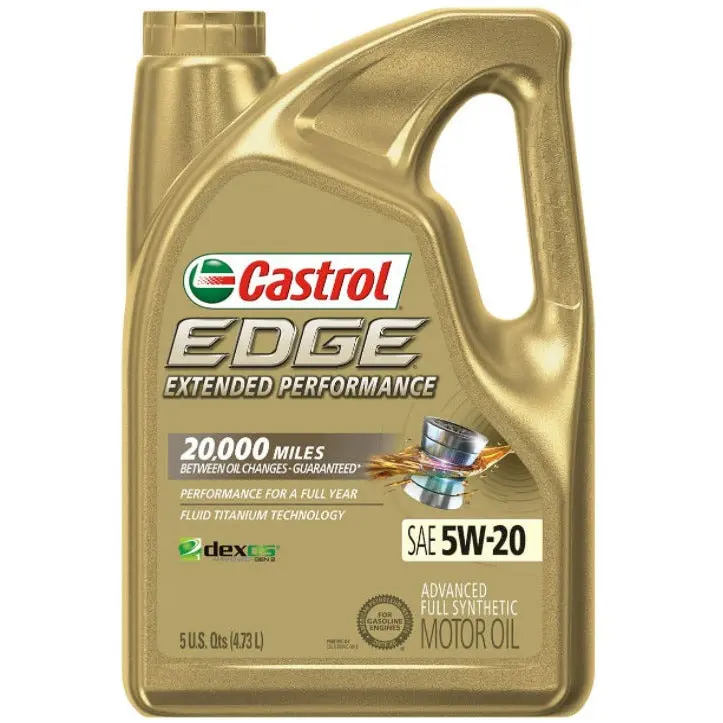 (130) 1598Ef | Edge Extended Performance Full Synthetic 5W-20 Motor Oil : 5 Qt 1