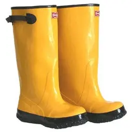17-In. Waterproof Yellow Boots, Size 10 1