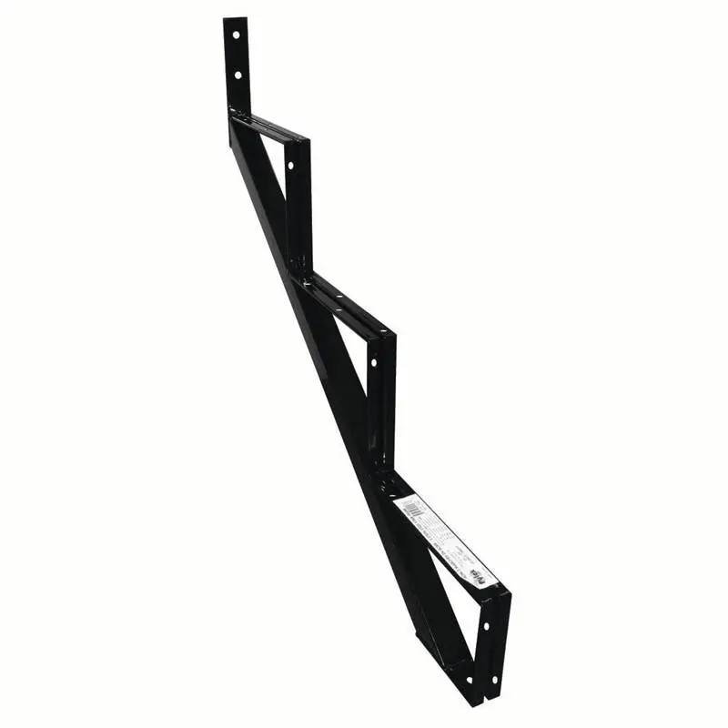 3-Steps Blk Steel Stair Riser 1