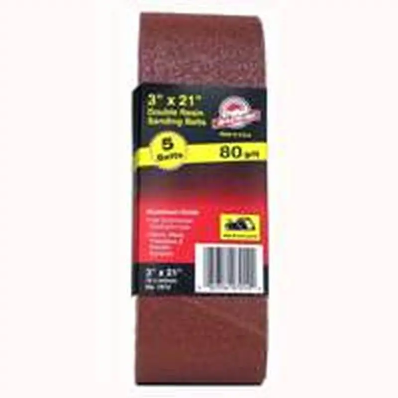 3X21 80Grit Alum Ox Belt 5Pk 1