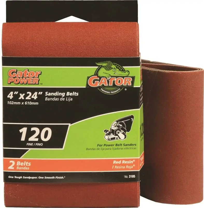4X24 120Grit Alum Ox Belt 2Pk 1