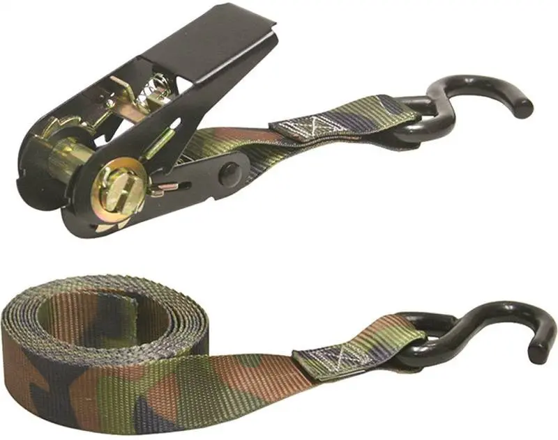 8' Camo Ratchet Tiedown 1