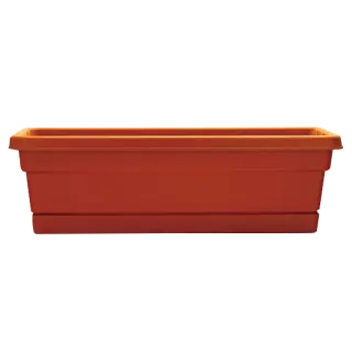 Ames Dynamic Design 30″ Rolled Rim Window Box, Terracotta 1