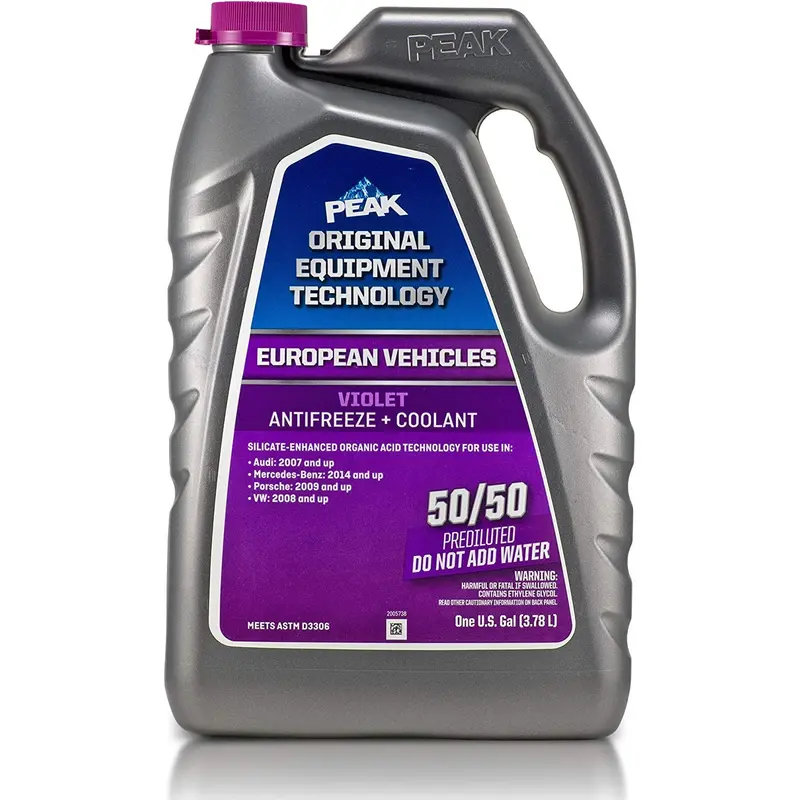 Ant Pevb53 Peak Oet European Antifreeze/Coolant Prediluted 50/50 (Violet/Purple, 1 Gal) 1