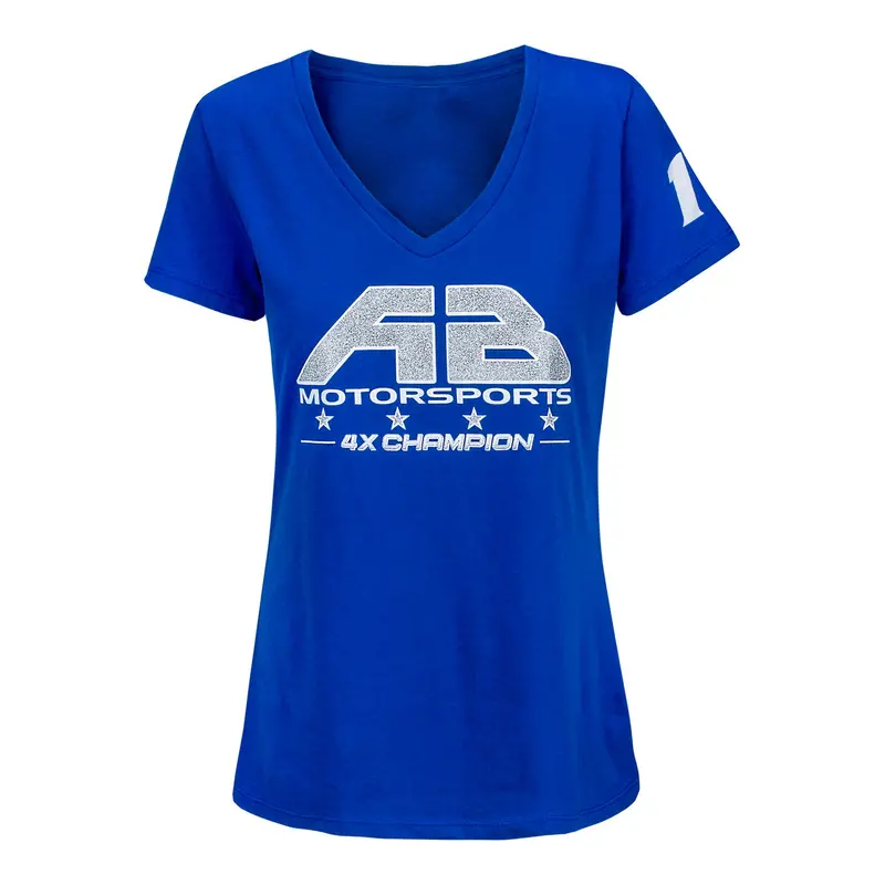 Antron Brown 4X Champ Ladies Shirt - Royal 1