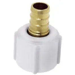 Barbed Pipe Pex Thread Adapter, Brass, 3/4-In. Barb Insert X 3/4-In. Female Pipe 1