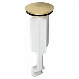 Bathroom Pop-Up Drain Stopper, Polished Brass, 3-23/32 X 1-1/4-In. 1