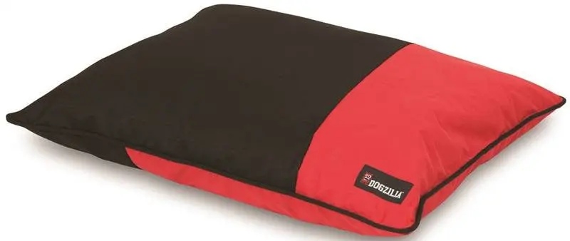 Bed Dog 27X36in Pillow Red-Blk 1
