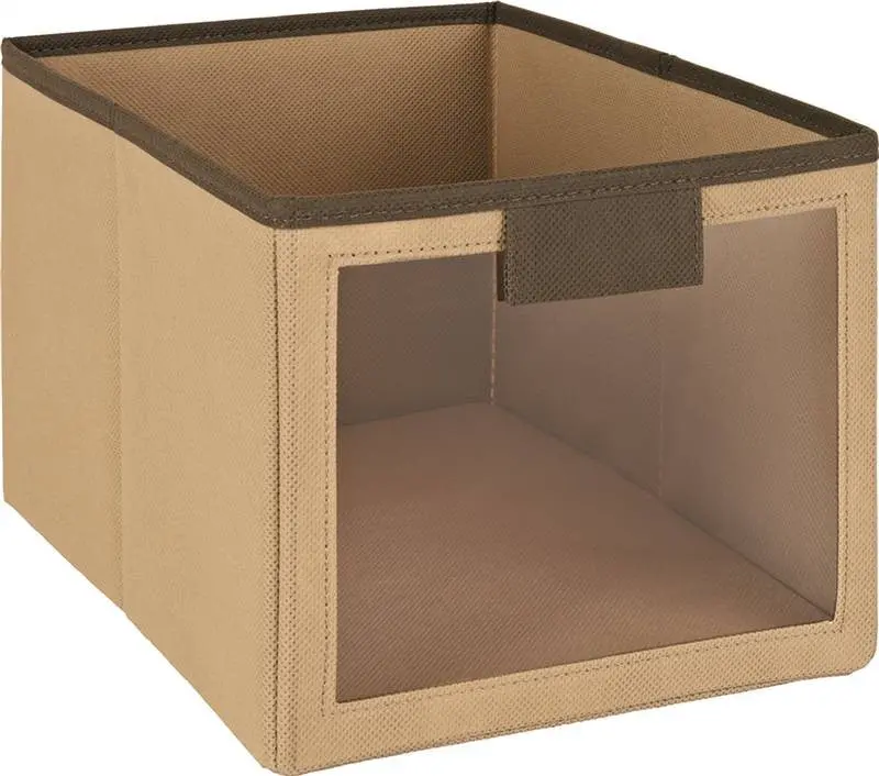 Bin Fabric W-Window Mocha 1