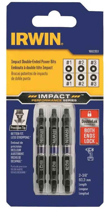 Bit Impact Dbl End Sq 3 Pc Mix 1