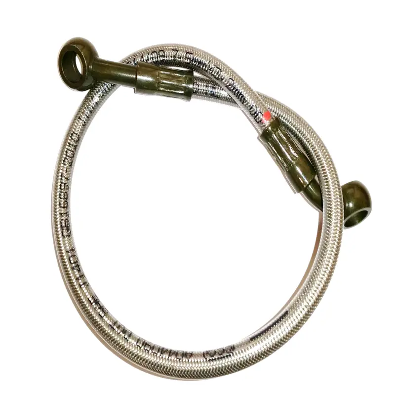 Blh03 Hydraulic Front Brake Line Hose 455Mm For Bashan Bs200s-7 10Mm Banjo 1
