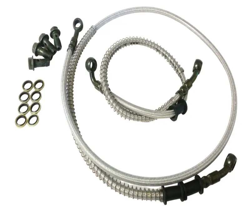 Blh06 Hydraulic Brake Hose Set 550Mm & 1120Mm Banjo 10Mm For Dirt / Quad / Pit Bikes 1