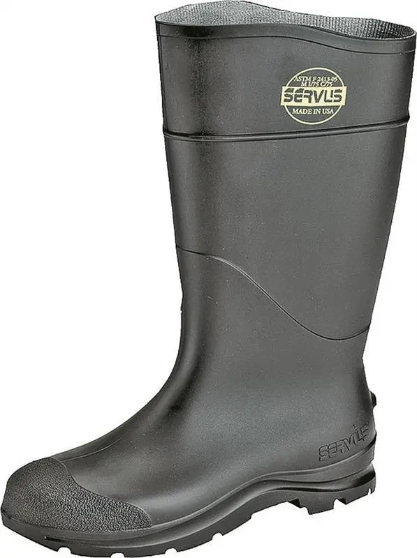 Boot Pvc Pln Toe 16In Black 5 1