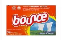 Bounce Dryer Sheets Outdoor Fresh Scent - 34 Ct 1