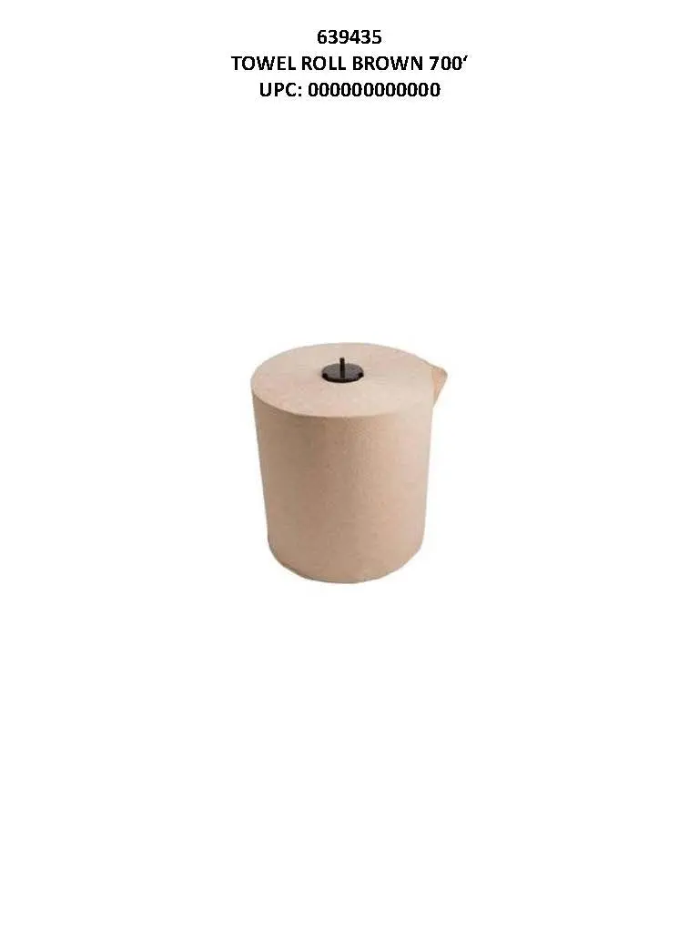 Brown Paper Towel Roll 700Ft 6Ct 1