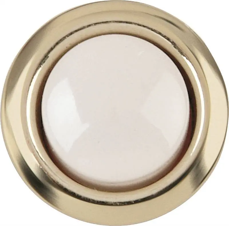 Button Door Ltd Wired Wht-Gold 1