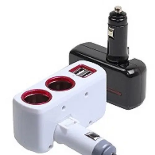 Car Cigarette Lighter With 2 Usb Ports 1