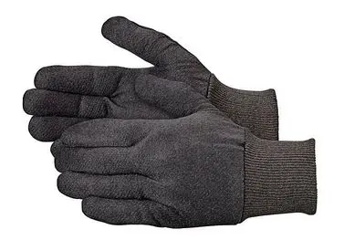 Carolina Glove & Safety Brown Jersey Gloves Men's Medium Weight - 12 Pair 1