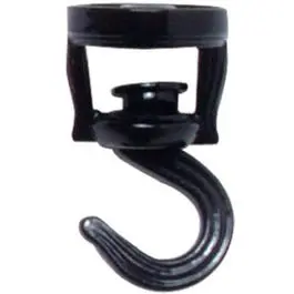 Ceiling Hook, Swivel, Black 1
