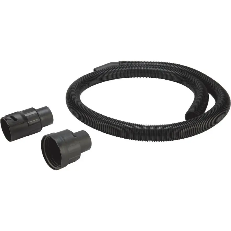 Channellock 1-1/4 In. Dia. X 6 Ft. L. Black Plastic Wet/Dry Vacuum Hose With Adapters 1