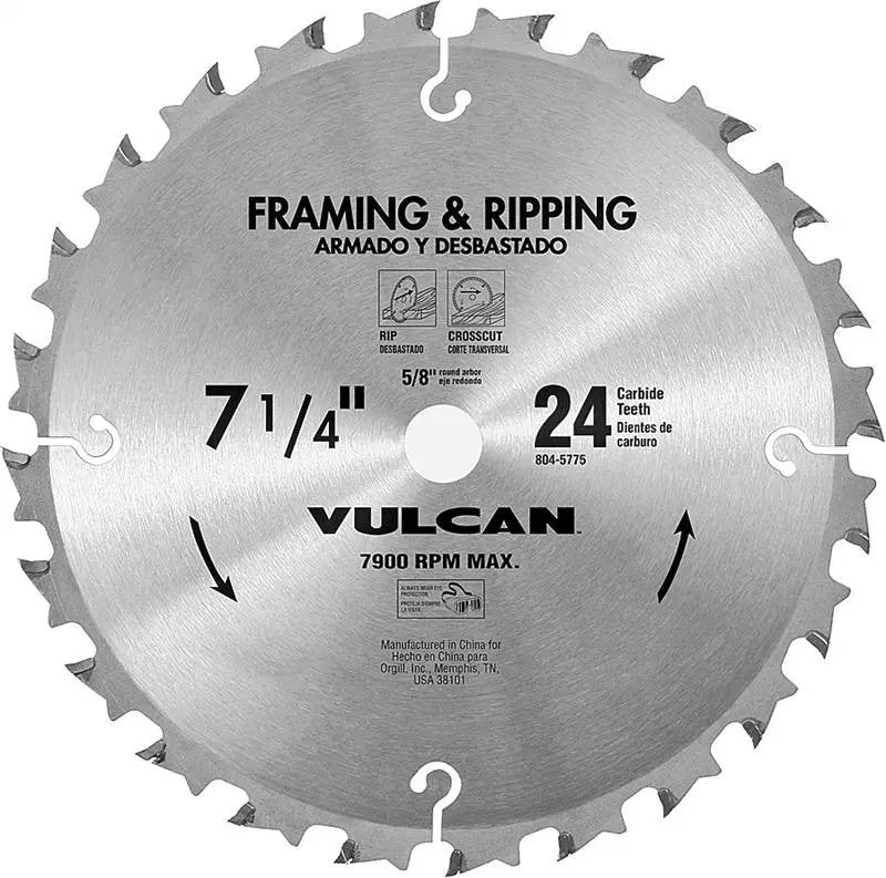 Circ Saw Blade Carb 7-1-4"X24t 1