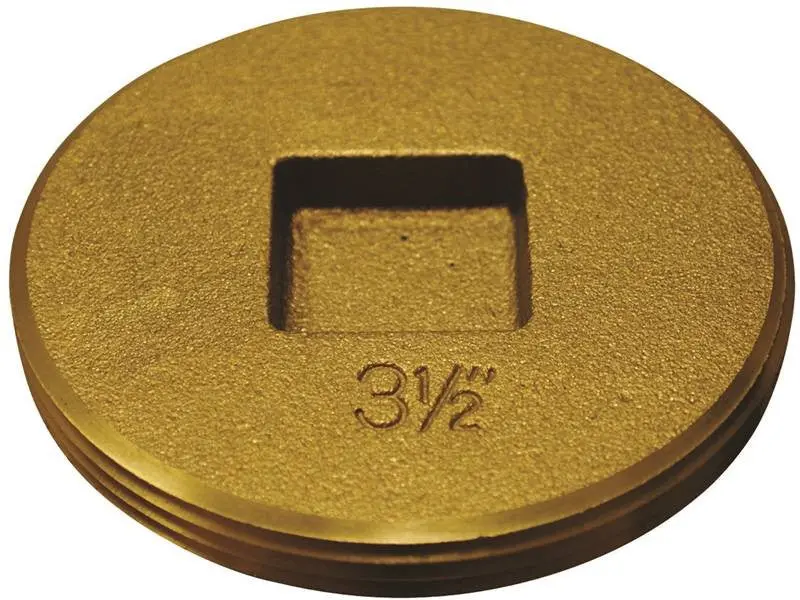 Cleanout Plug Brass 3-1-2 1
