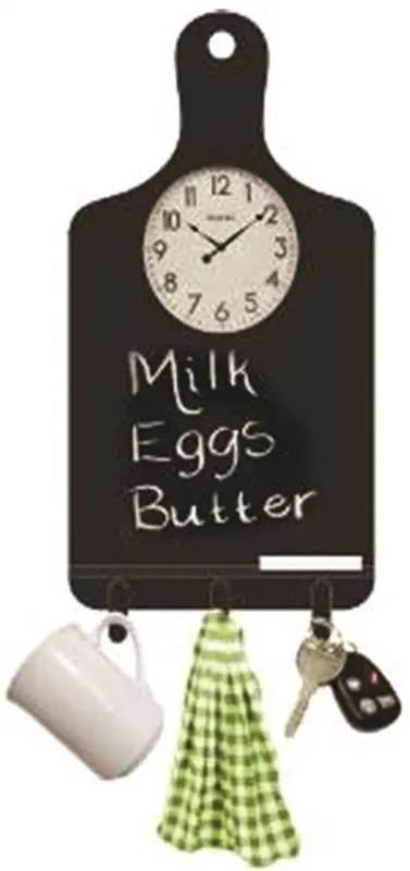 Clock Wall 11X17in Chalkboard 1