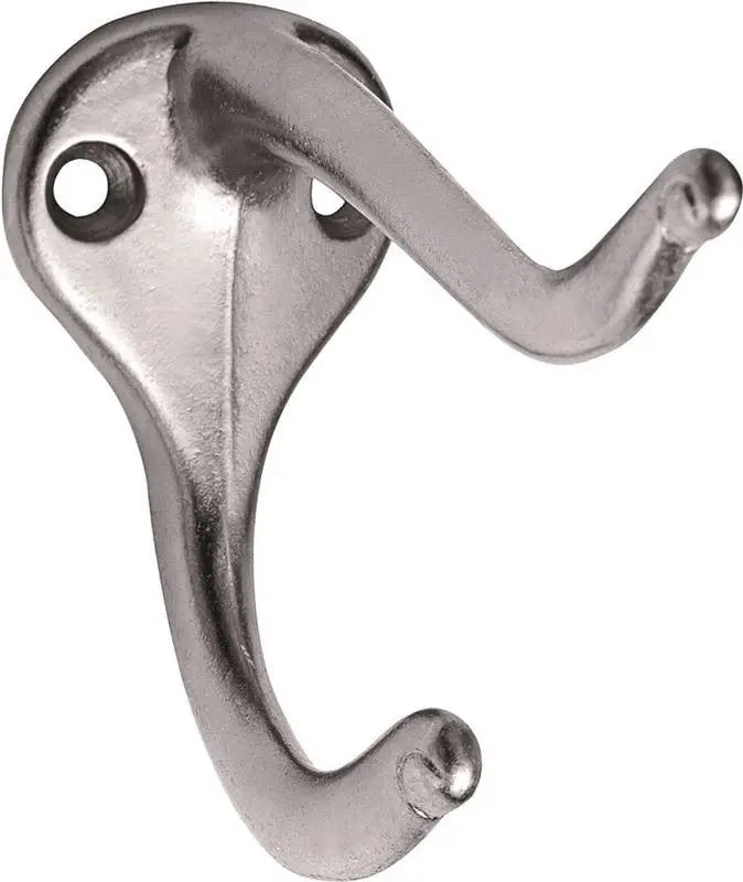 Coat-Hat Hook 3In Zinc Sat Nkl 1