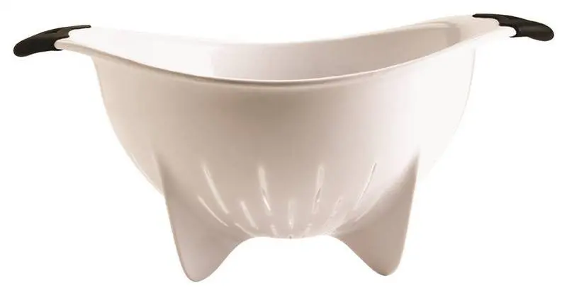Colander Plastic White 4Qt 1