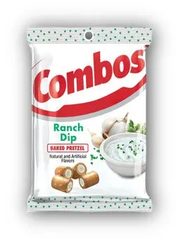 Combos Ranch Dip Pretzels Peg Bag 6.3 Oz 1