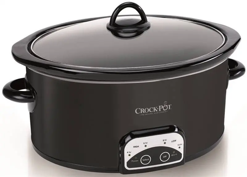 Cooker Slow Oval Black 5.5 Qt 1