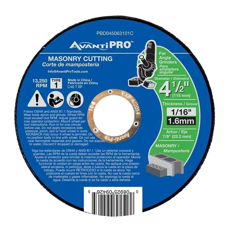 Cutoff Disc Ap Masonry 4-1-2In 1
