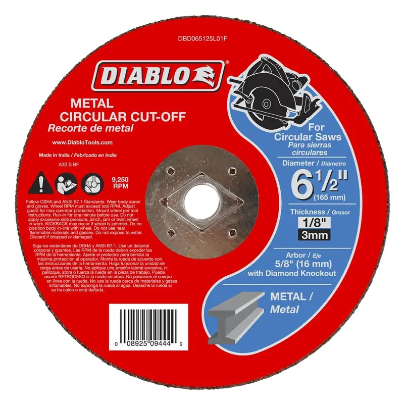 Cutoff Disc Metal 6-1-2 In 1
