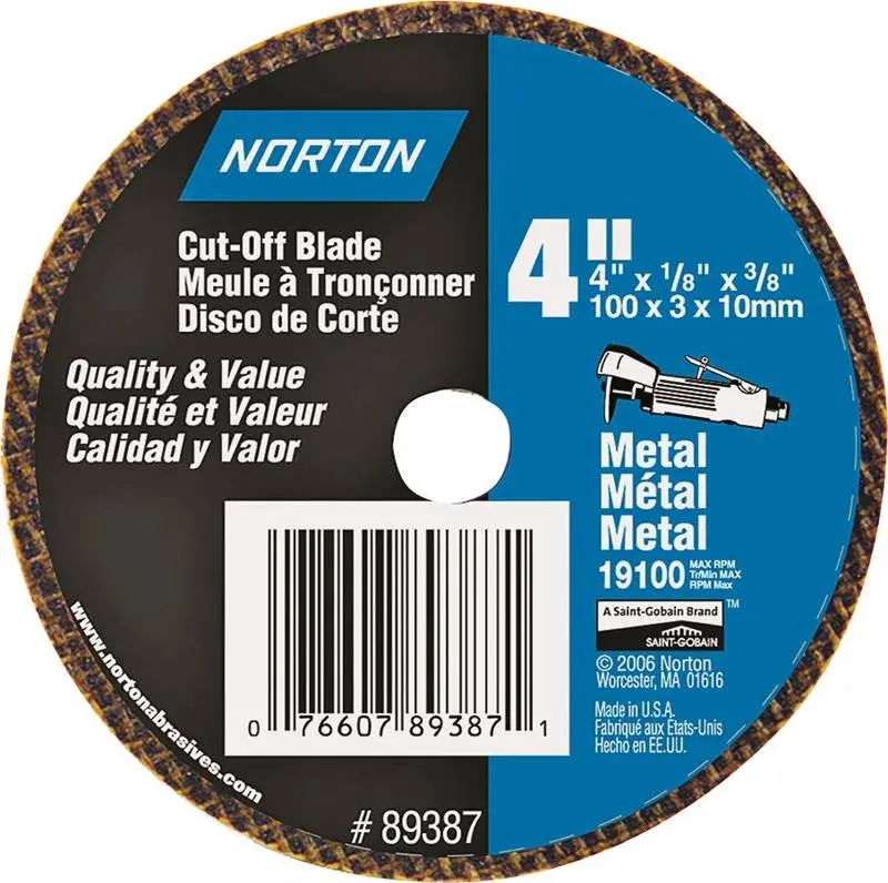 Cutoff Wheel4 X 1-8 X 3-8 1