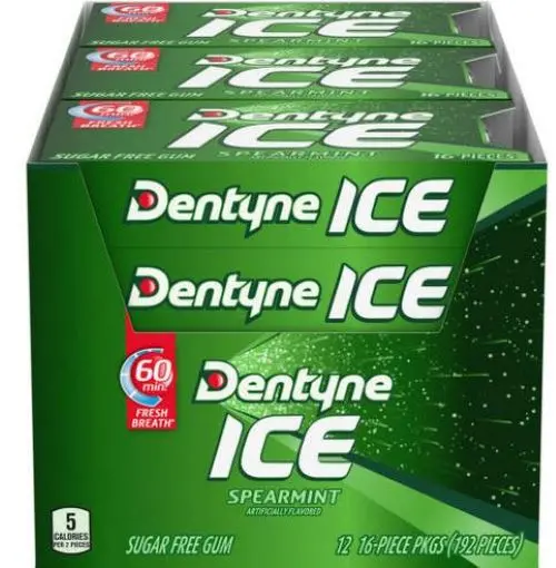 Dentyne Ice Spearmint Chewing Gum 16Pc (Pack Of 9) 1