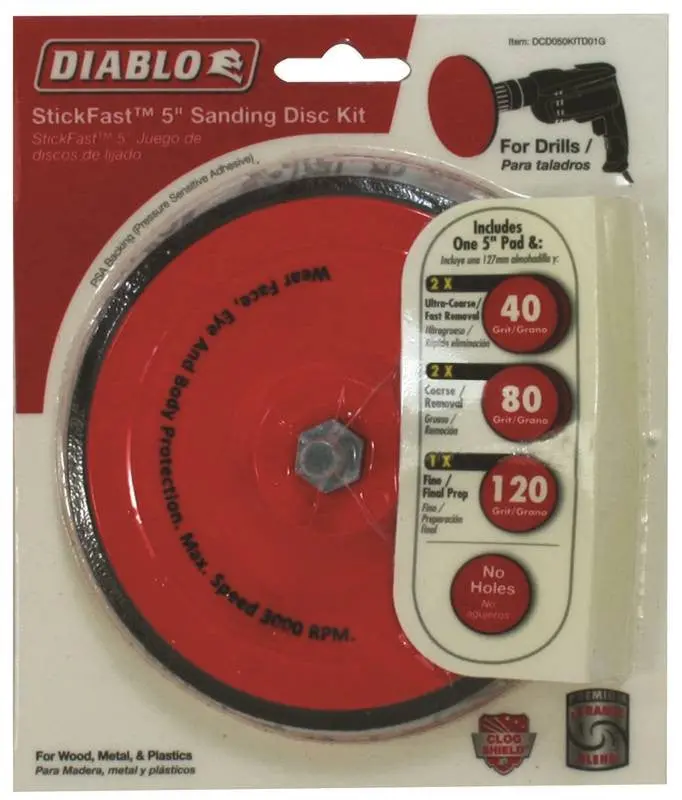 Disc Sanding Stick Fast 5 Kit 1