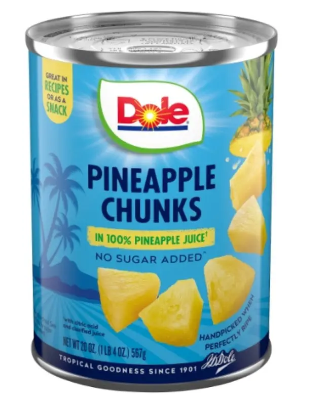 Dole Pineapple Chunks In Juice - 20 Oz Can (Pack Of 1) 1