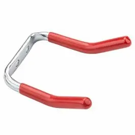 Double Hook, Red Vinyl-Coated Steel, 2.75-In. 1
