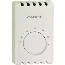 Double-Pole Thermostat, White 1