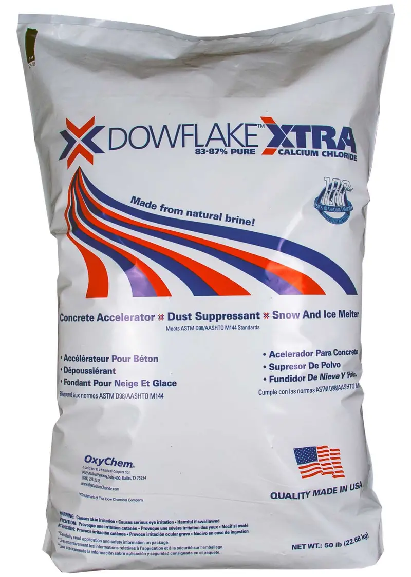 Dowflake Xtra 83-87% Calcium Chloride Flakes Ice Melt 1
