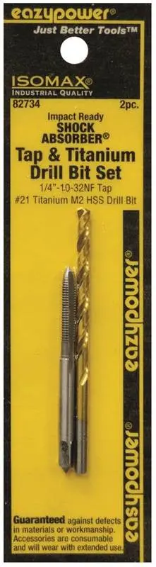 Drill Bit Set 10-32Nc -#21 2Pc 1