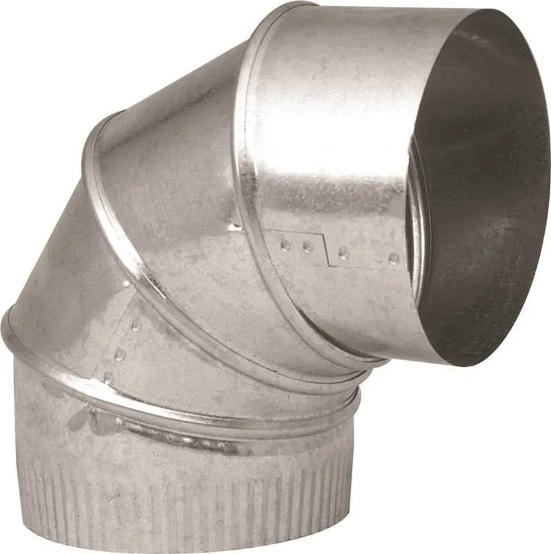 Elbow Pipe 90Deg 26Ga 8In Glv 1