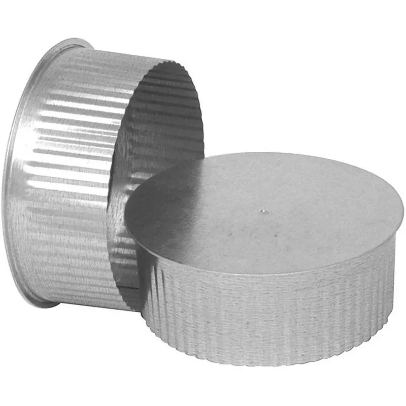 End Cap Rnd Plug 28Ga 8In Glv 1