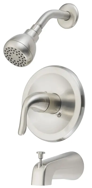 Faucet Tub-Shower Sgl Hndl Nkl 1