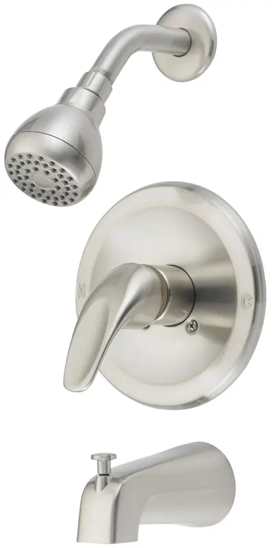 Faucet Tub-Shower Sgl Hndl Nkl 1