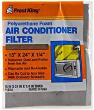 Filter 15X24x1/4 Foam A/C 1