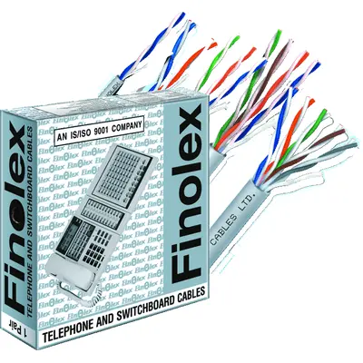 Finolex 0.5 Sqmm X 50 Pair Telephone (Switchboard) Polythene Insulation Pvc Sheathed Unarmd Cable 500Mtr 1