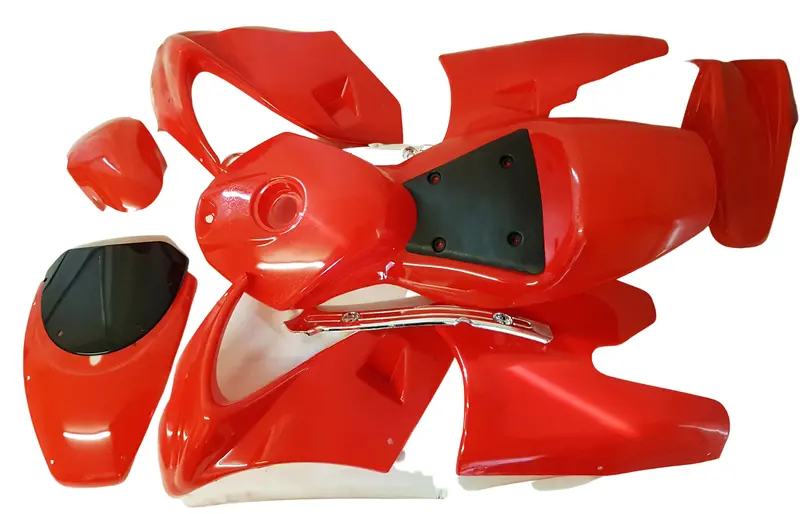Fmm10 Red 49Cc Mini Moto  Complete Fairing  Set (11 Parts) 1