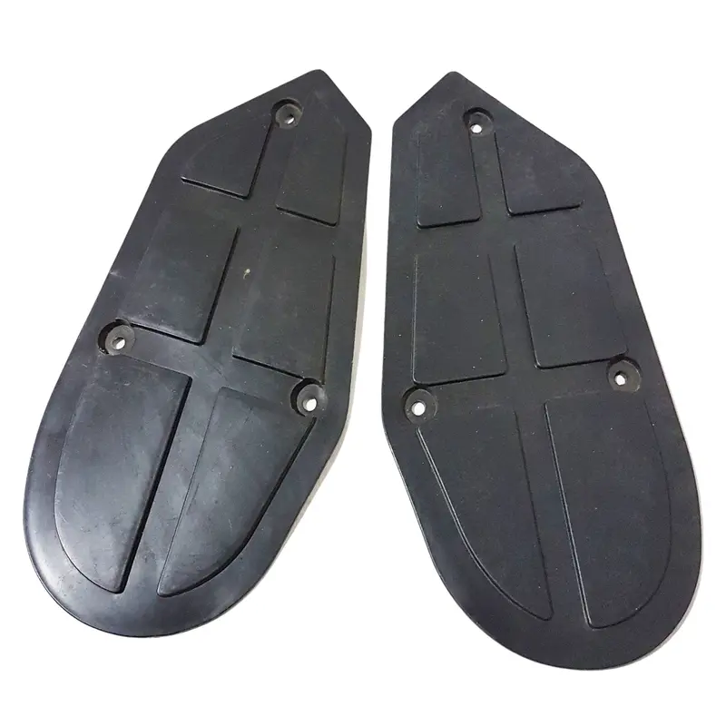 Fmq02 Set Of Foot Plates Plastic Black For Mini Quad Bikes / Quadard 49Cc 1